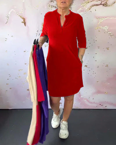 Hanne | Elegantes Kleid mit V-Ausschnitt