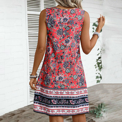 Mila - Vintage-Kleid Mit Ethno-Print