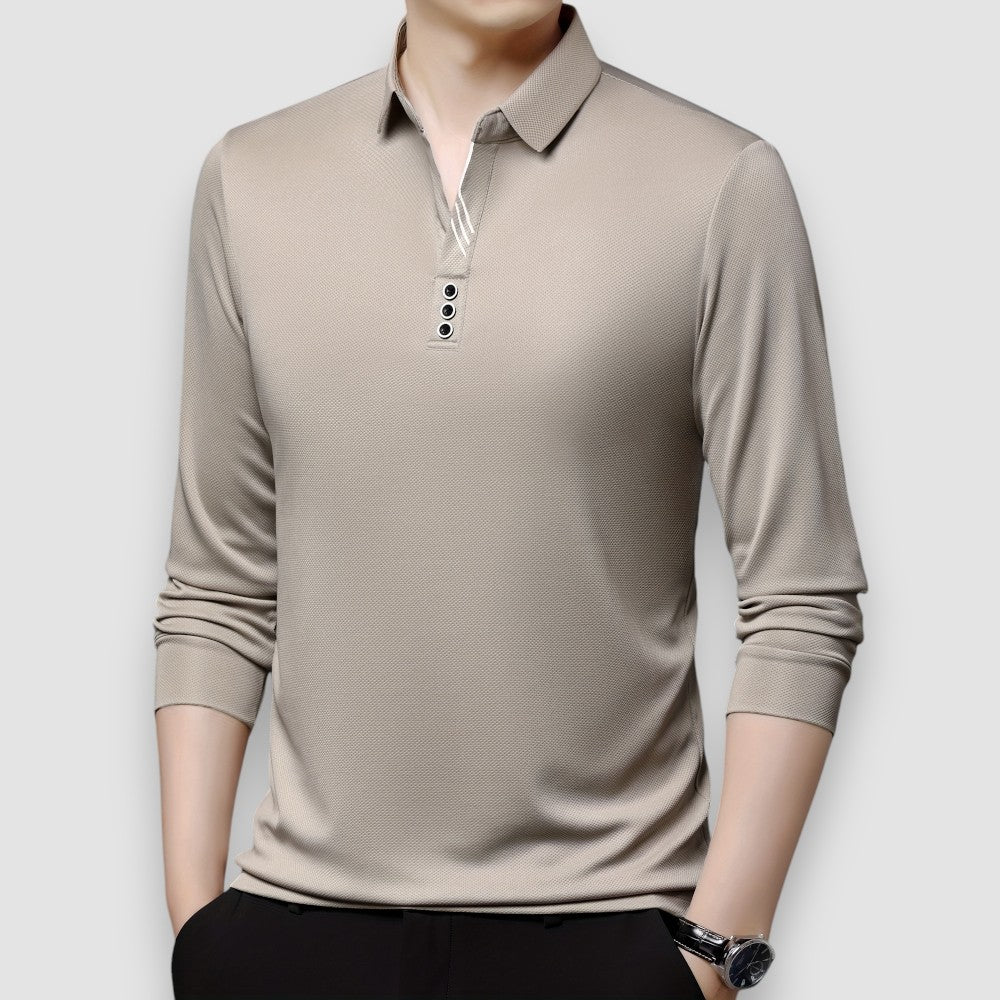 Enzo | Langärmeliges Business-Polohemd