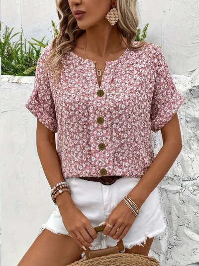 Brianna™ - Bezaubernde Blumenbluse