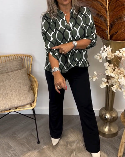 Nora | Bluse mit grafischem Print