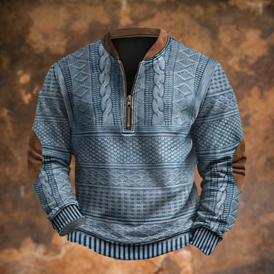 Anton - Strickpullover mit Reißverschlussdetail