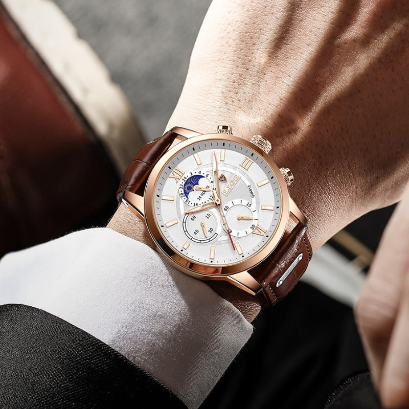 Klassische | Lederarmband Uhr