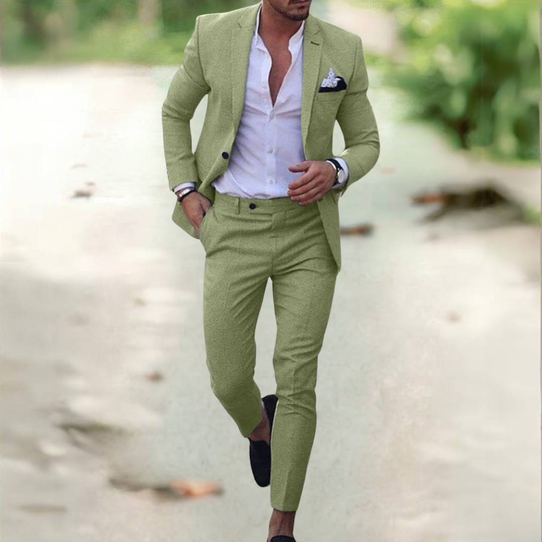 Agosto™ | Abito elegante da uomo (giacca + pantaloni)