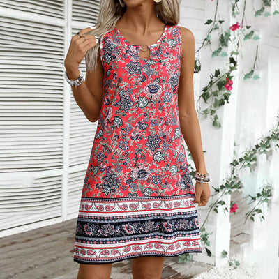 Mila - Vintage-Kleid Mit Ethno-Print