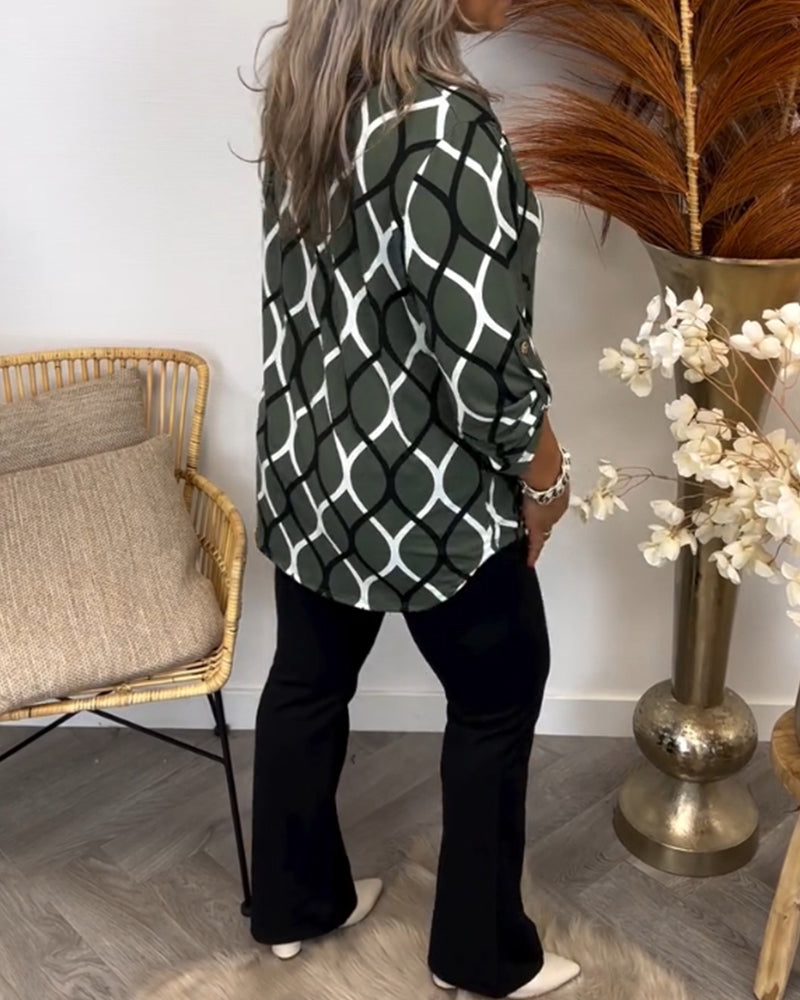 Nora | Bluse mit grafischem Print