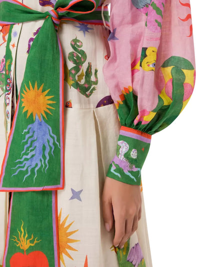 VERA PERONI™ - ITALIENISCHES LANGES KLEID