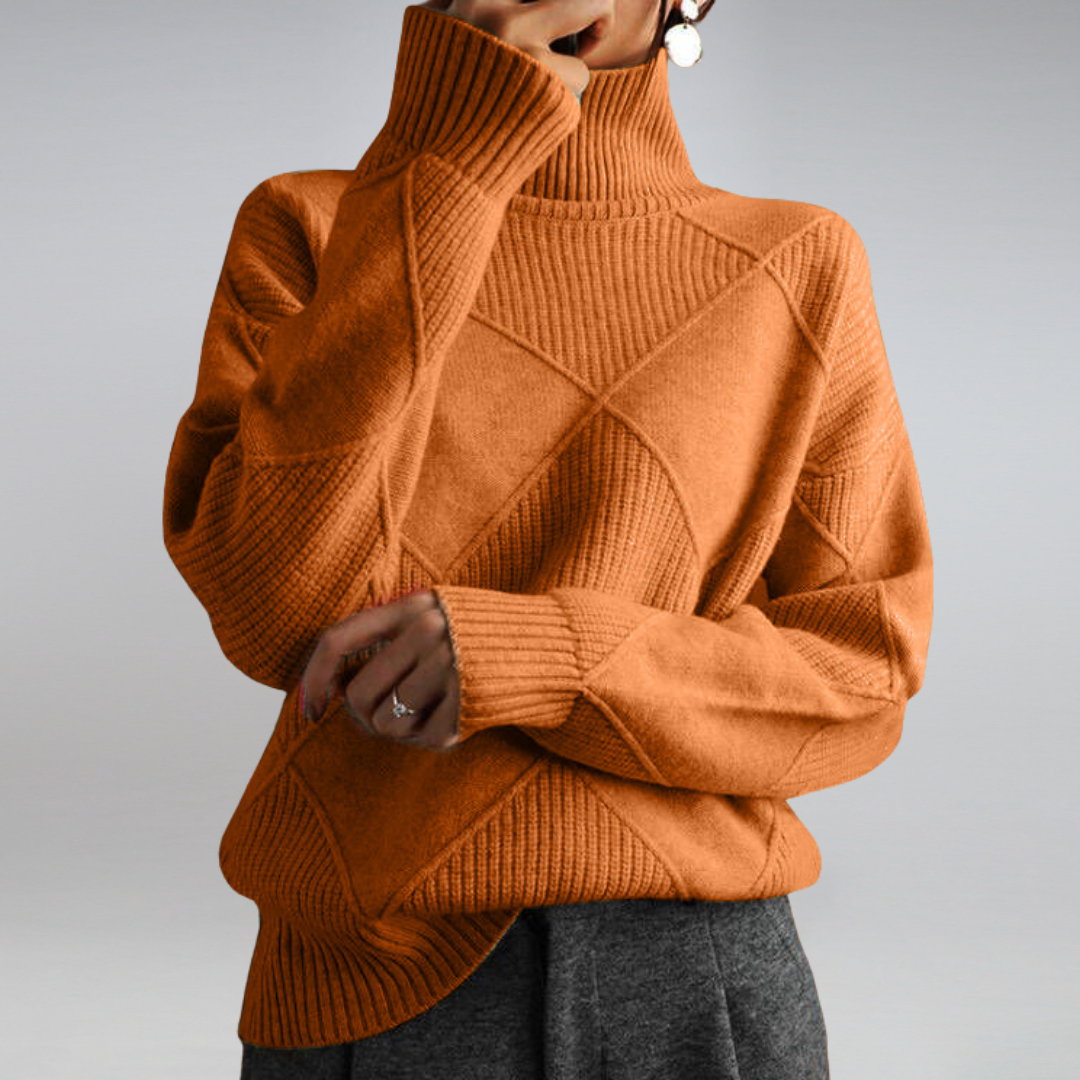 Adelina - Le pull doux col roulé 