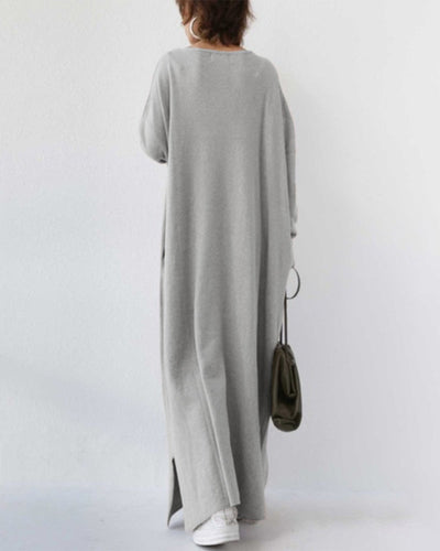 Bella™ | Elegantes Winter-Maxikleid für Frauen mit langen Ärmeln