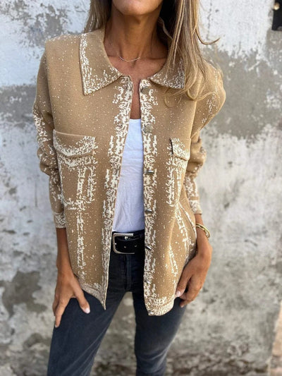 Jane - Lange Damesbluse mit Drück