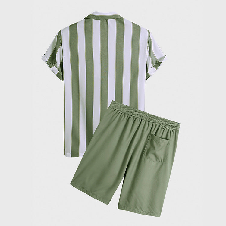 "Sunshine Stripes Ensemble" - Set casual ed elegante da 2 pezzi