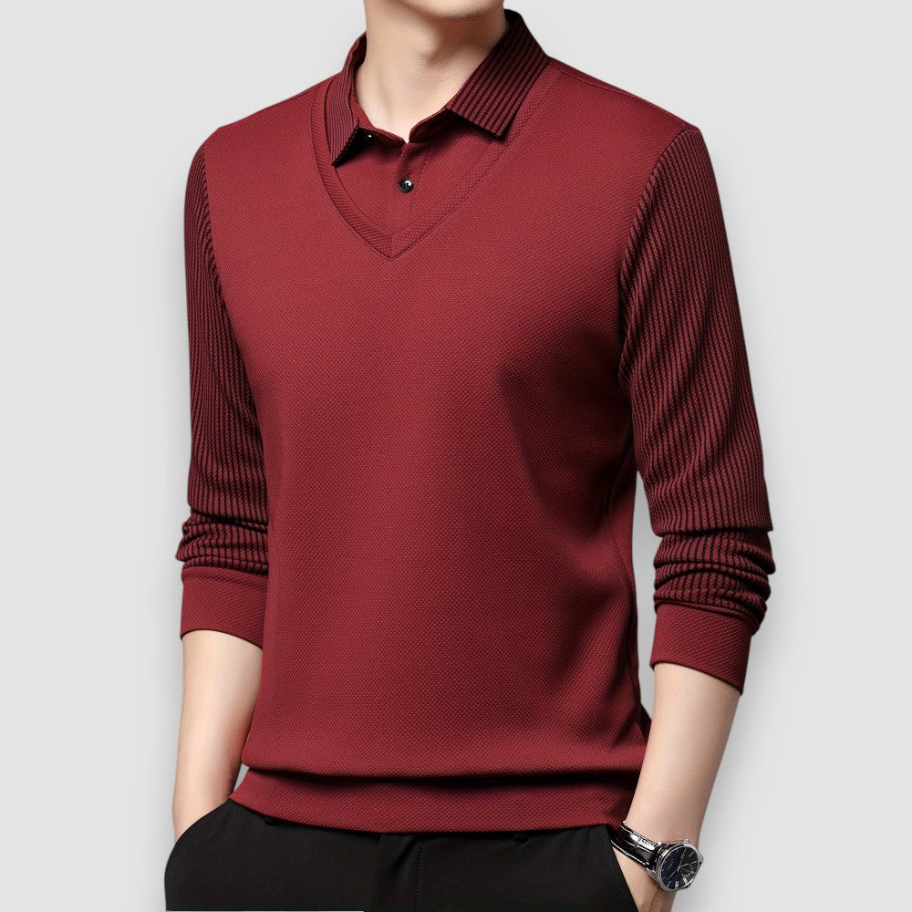 Lumier | Langärmeliges Poloshirt