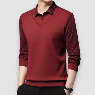Lumier | Langärmeliges Poloshirt