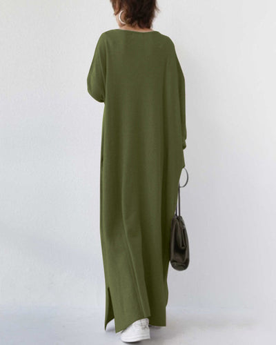Bella™ | Elegantes Winter-Maxikleid für Frauen mit langen Ärmeln