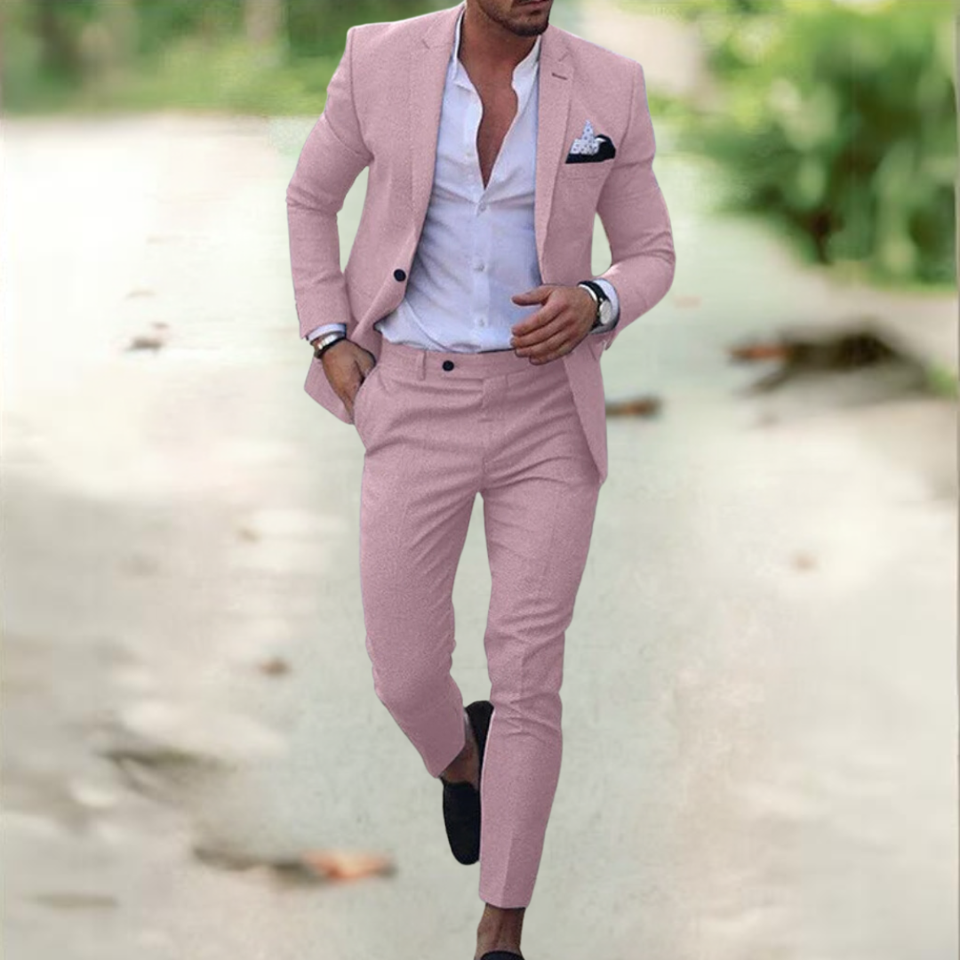 Agosto™ | Abito elegante da uomo (giacca + pantaloni)