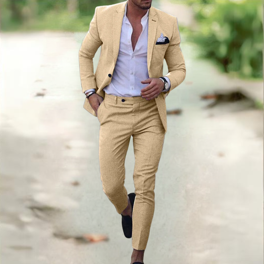 Agosto™ | Abito elegante da uomo (giacca + pantaloni)