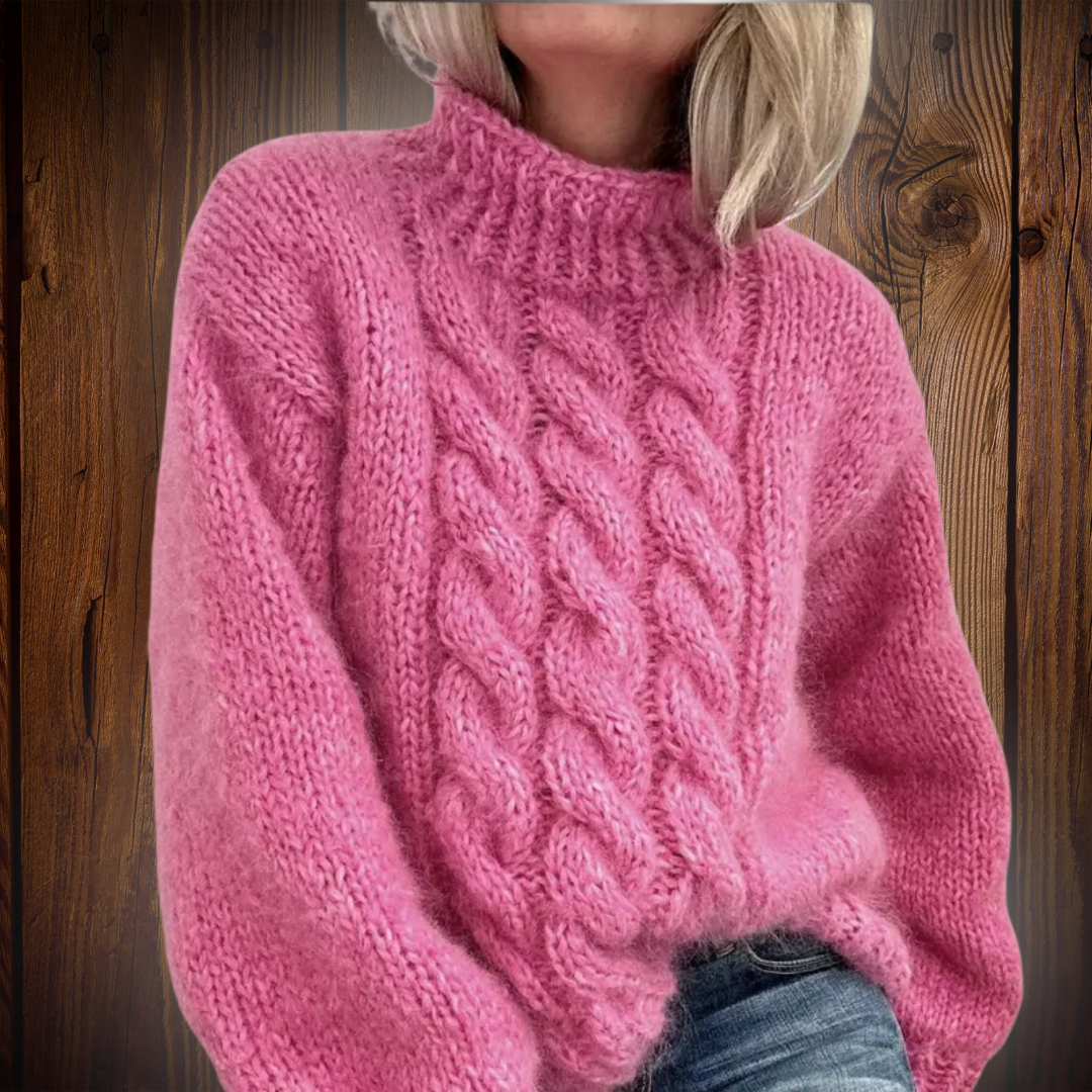 Susy - Kuscheliger Jacquard-Rollkragenpullover