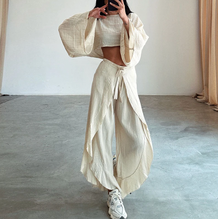 Casual Kim: set combinato di camicia e pantaloni 
