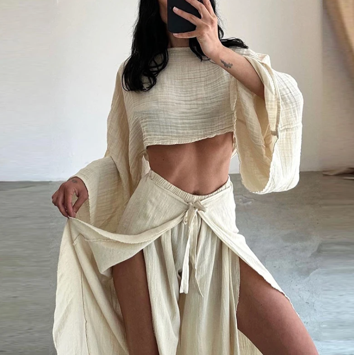 Casual Kim: set combinato di camicia e pantaloni 