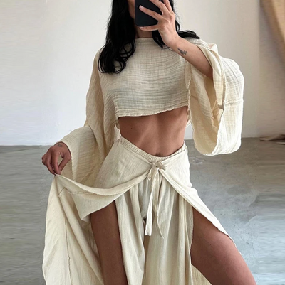 Casual Kim: set combinato di camicia e pantaloni 