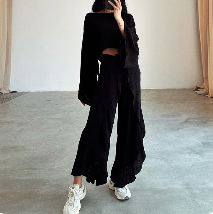 Casual Kim: set combinato di camicia e pantaloni 