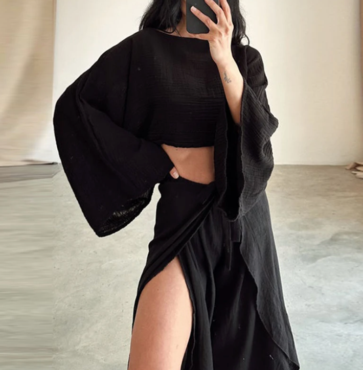 Casual Kim: set combinato di camicia e pantaloni 