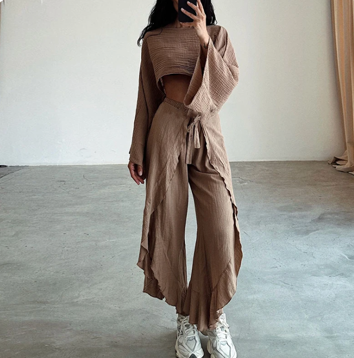 Casual Kim: set combinato di camicia e pantaloni 