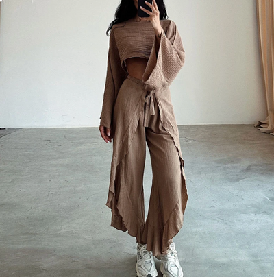 Casual Kim: set combinato di camicia e pantaloni 