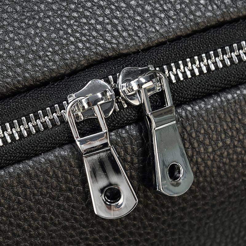 CHARLEROI | Schwarze Reisetasche aus Leder