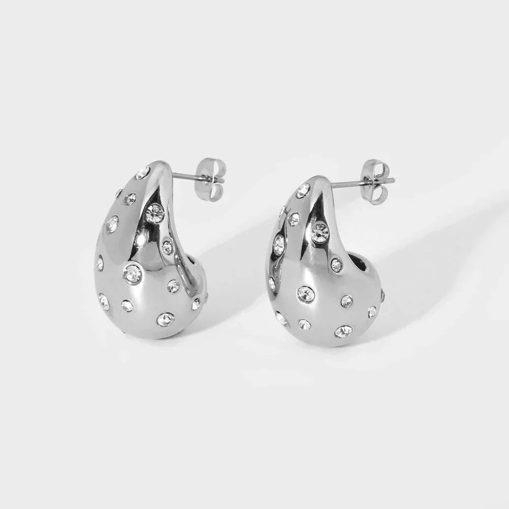 Orecchini Waterdrop - Argento/Diamante