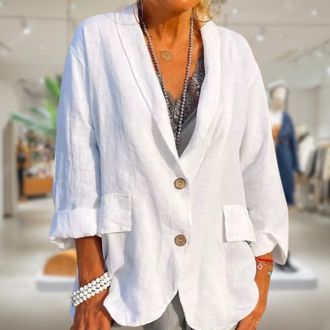 Berta | Cappotto estivo in lino