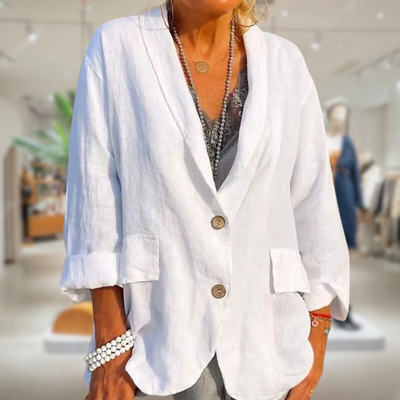 Berta | Cappotto estivo in lino