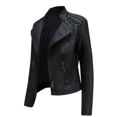 Iris® - Stylische Biker-Lederjacke
