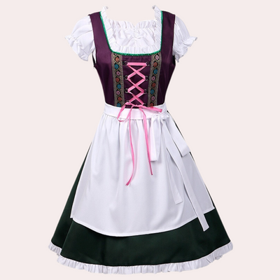 Elegantes Damen-Dirndlkleid mit Korsettschnürung und hübschen Details für festliche Anlässe