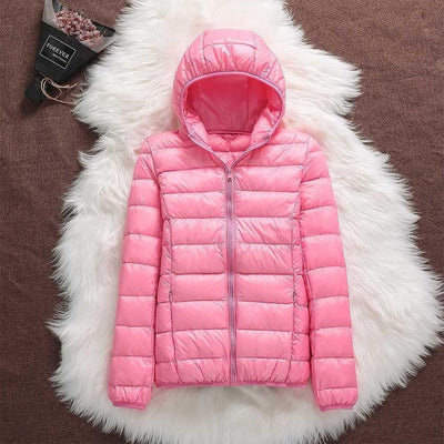 Ursula - Ultraleichte wattierte Jacke mit Kapuze