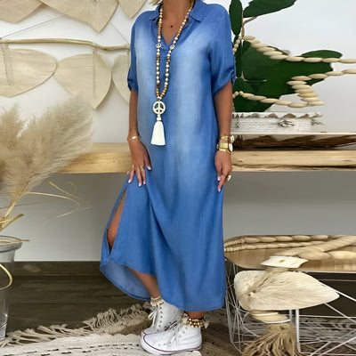 Sofia™ | Denimkleid mit V-schnitt