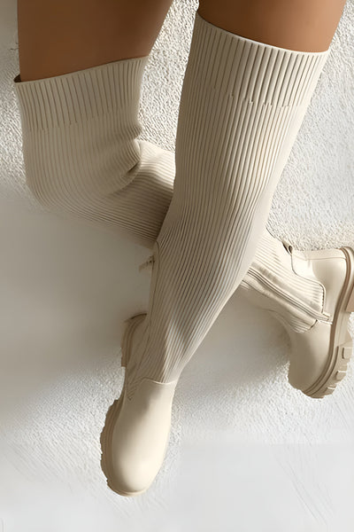 Maddie | High Stretch-Stiefel Hohe Sohle
