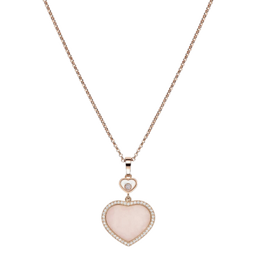Collana con cuore - Rosa/Oro rosa