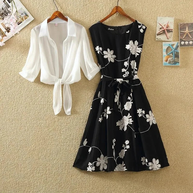 Lea - 2-Teilig: Top + Blumenkleider