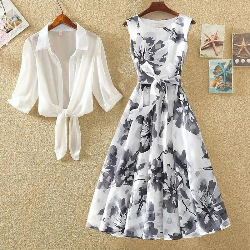 Lea - 2-Teilig: Top + Blumenkleider
