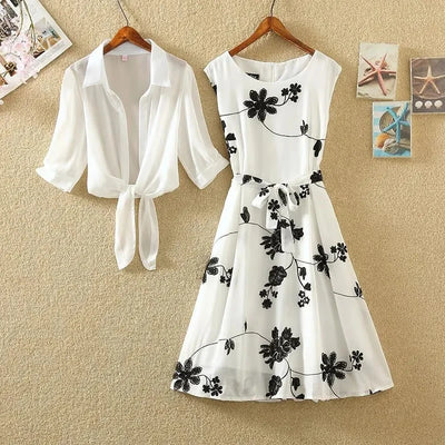 Lea - 2-Teilig: Top + Blumenkleider