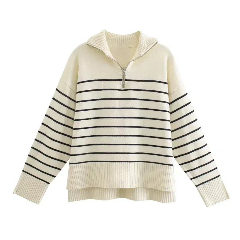 Cindy™ | Maglione con cerniera senza tempo