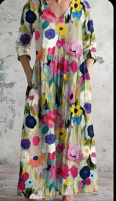 Maria - Farbenfrohe Blumenkleider