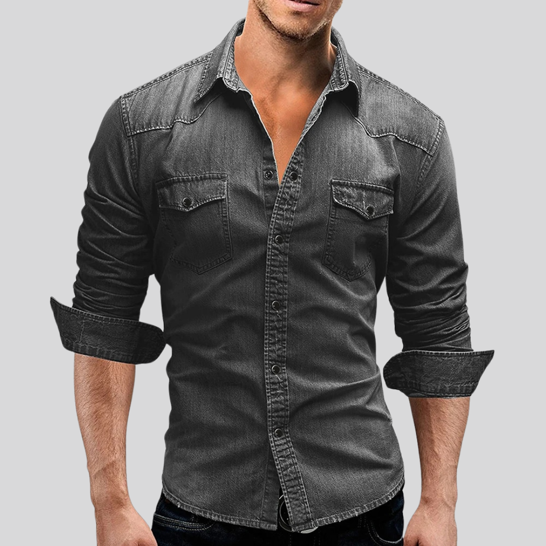 Leroy® - Lässiges Herrenhemd aus Denim