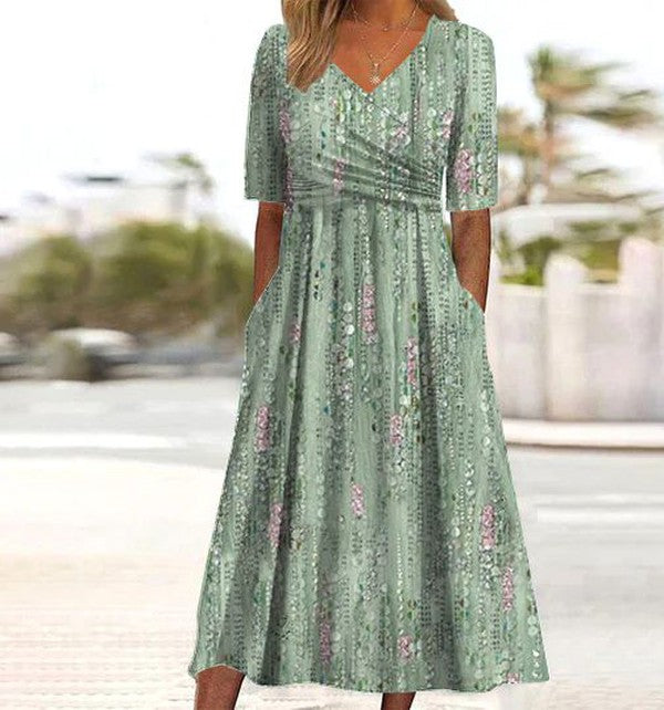 Sofia™ | Elegantes Sommerkleid mit Blumenmuster
