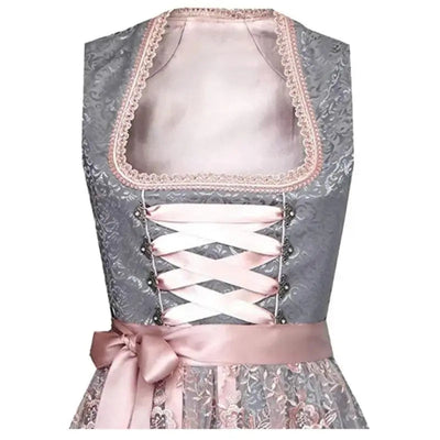 Elegantes Damendirndlkleid zum Oktoberfest mit kunstvoller Stickerei und stilvollem Miederoberteil