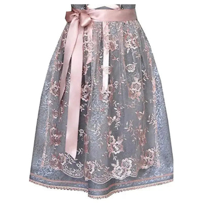 Elegantes Damendirndlkleid zum Oktoberfest mit kunstvoller Stickerei und stilvollem Miederoberteil