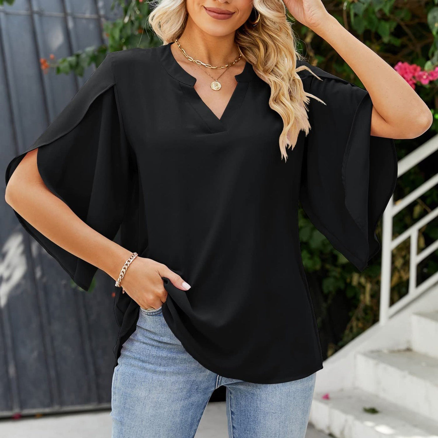 Claire™ - Elegantes Top mit V-Ausschnitt
