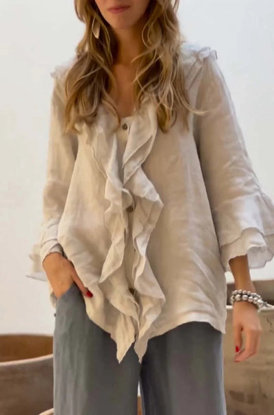 Marie™ - Elegante Rüschenbluse