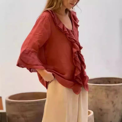 Marie™ - Elegante Rüschenbluse
